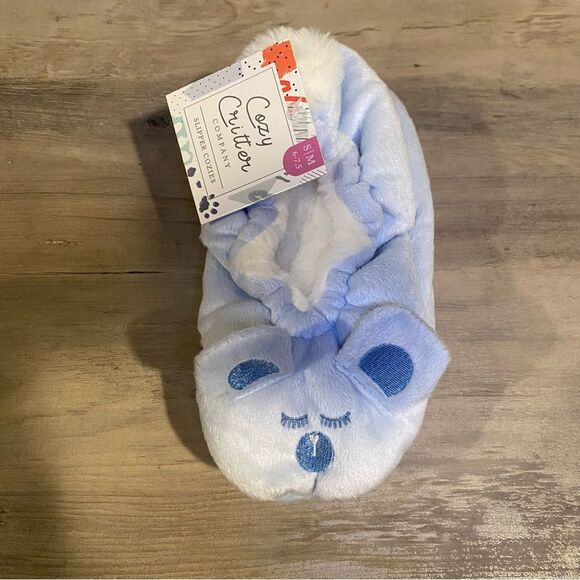 Slippers Cozy puppy size 6-7.5 womens blue non slip - Picture 2 of 5